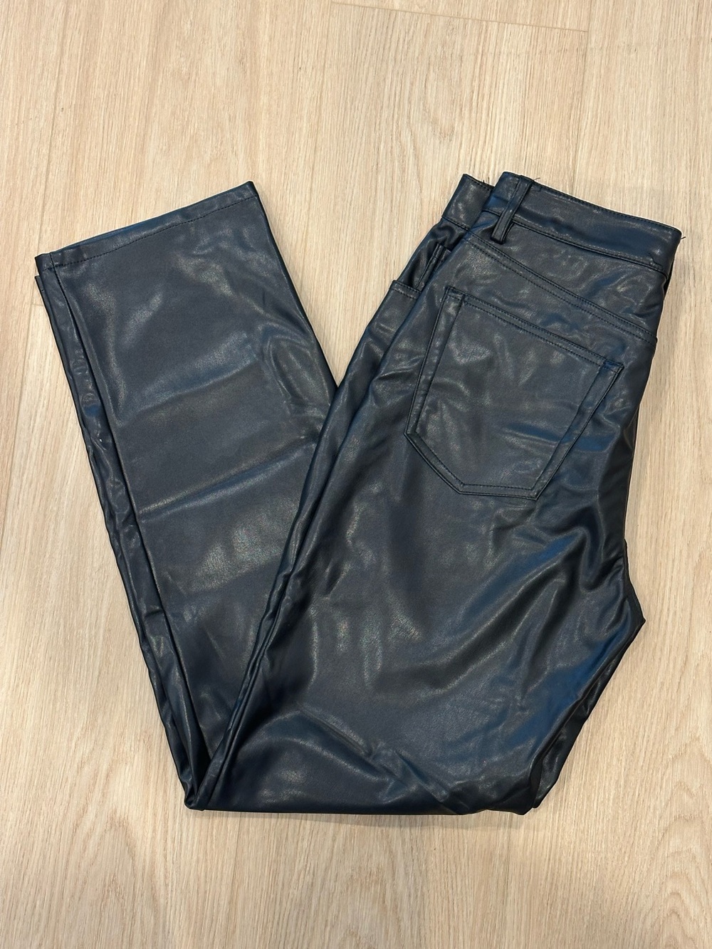 Black leather pants